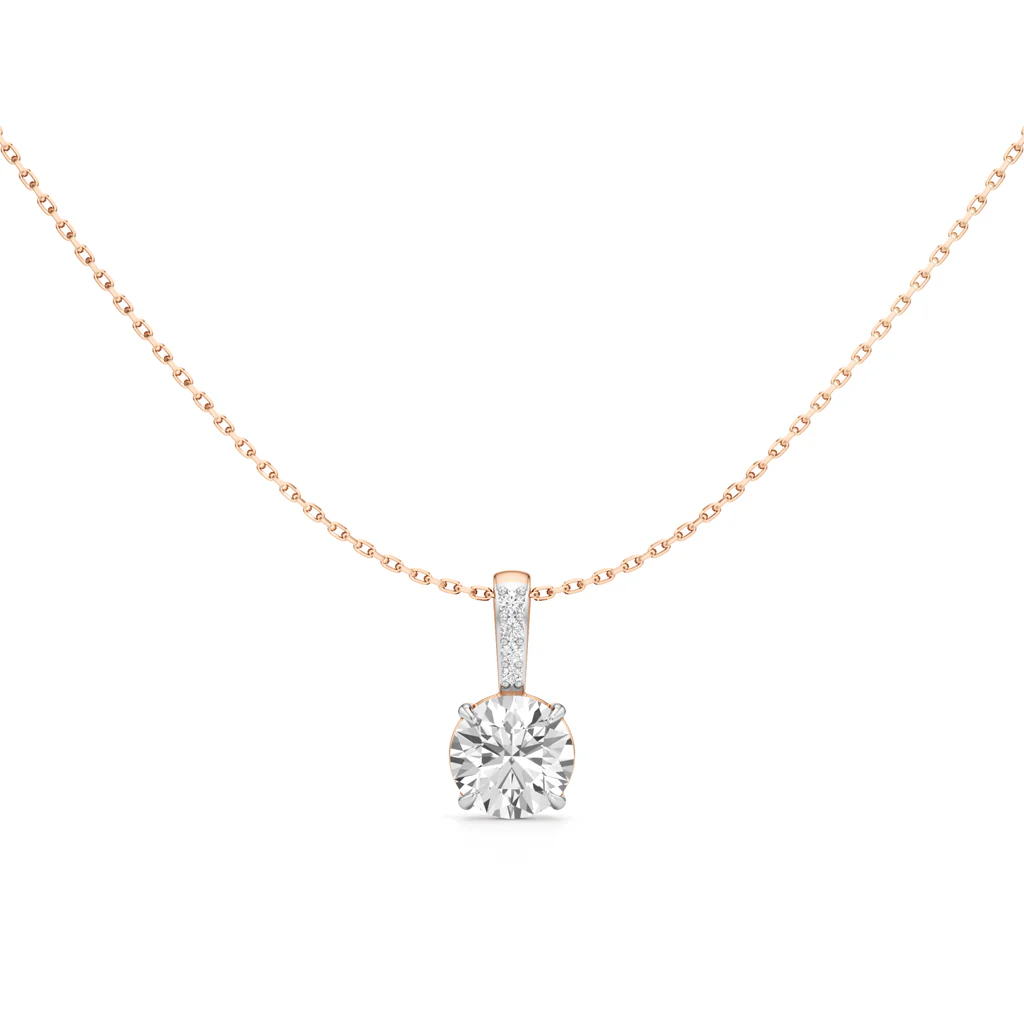 Diamond Radiance Solitaire Necklace