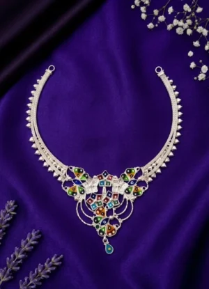 Pure Silver Necklace, Gracefully Beautiful