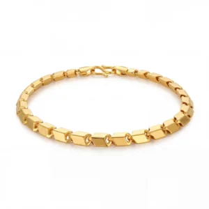 22KT Gold Minimal Link Bracelet