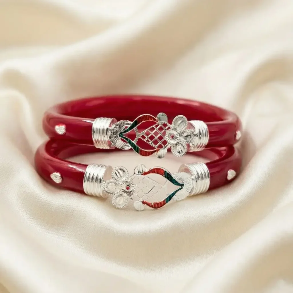 Beautiful Silver Bangles Pola