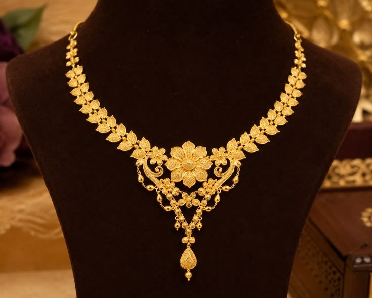 Gold Necklace, Gracefully Traditional