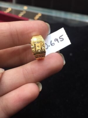 22K Gold Daily Wear Band Ring for Kids