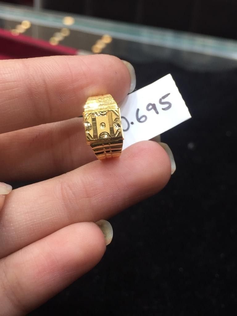 22K Gold Daily Wear Band Ring for Kids